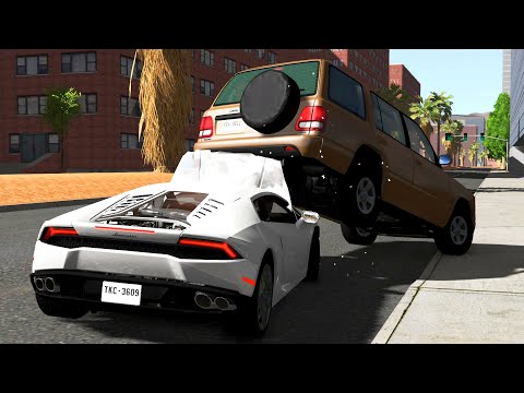 Luxury & Super and Hyper Car Crashes Compilation #48 - BeamNG Drive