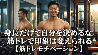 身長だけで自分を決めるな。筋トレで印象は変えられる【筋トレモチベーション】