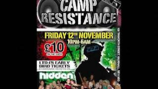 resistance fammo promotions presents, CAMP RESISTANCE @ hidden 12 nov,