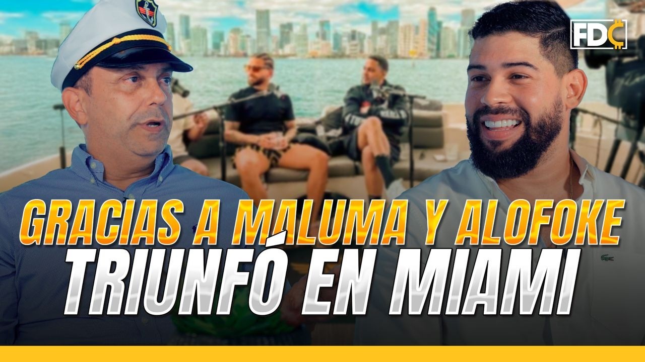 Gracias a Maluma y Alofoke triunfé en #Miami rentando botes