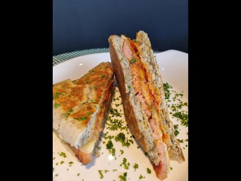 Luncheon Meat & Kimchi Grilled Cheese Sandwich