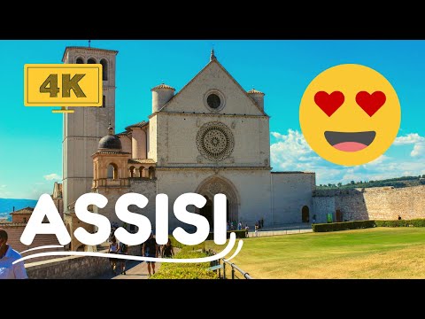 Assisi, Italy - Virtual Walking Tour City - 2022 - 4K/60FPS ASMR
