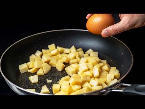 Kartoffeln und Eier! Besser als Pizza 🍕Schnelles und leckeres Frühstücksrezept!