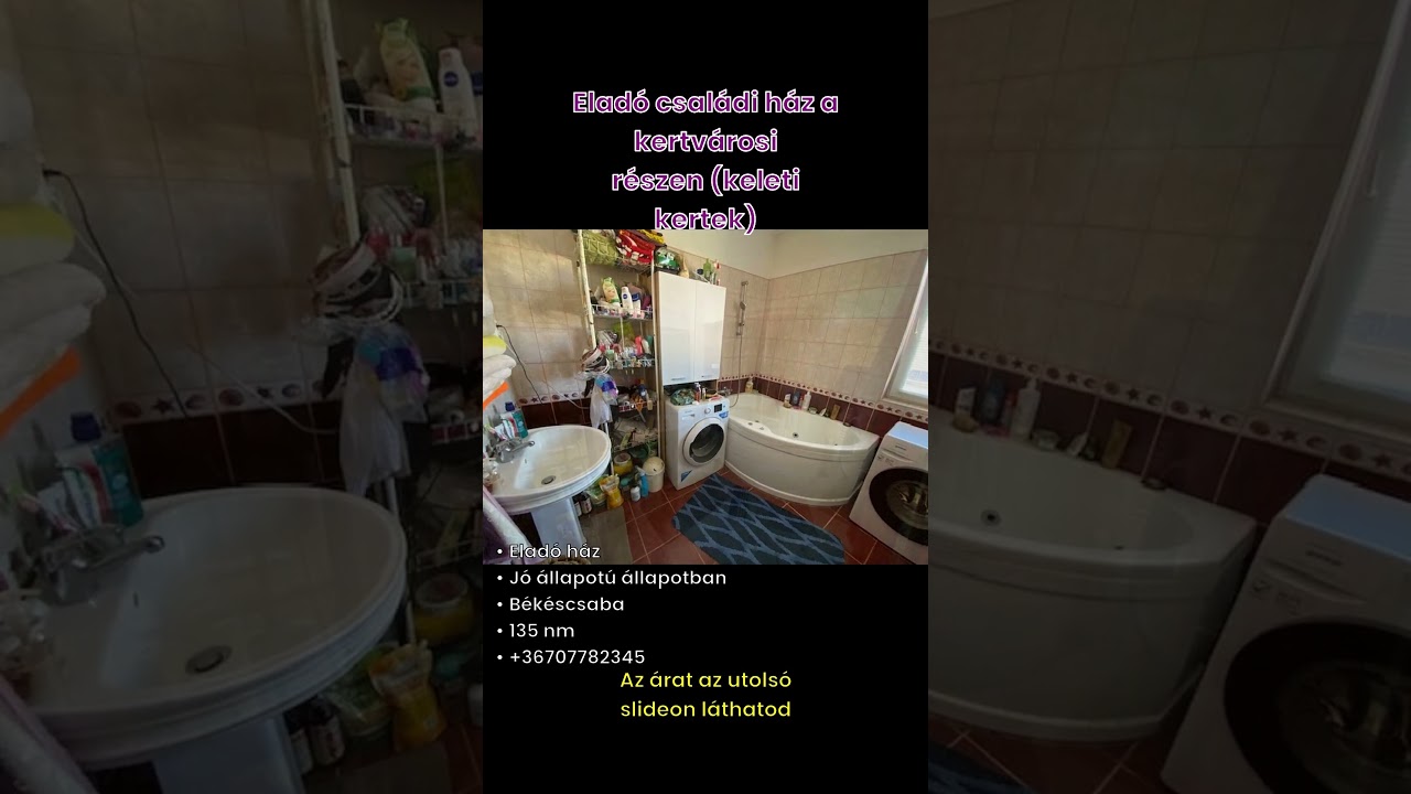 Eladó családi ház, Békéscsaba 5 szoba 135 m² 88 M Ft