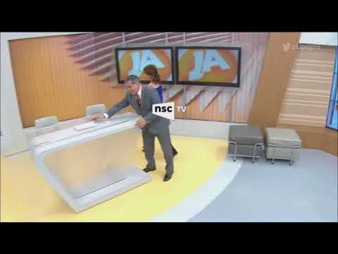 Encerramento do primeiro Jornal do Almoço pela NSC TV - 16/08/2017