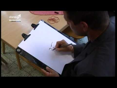 Schnellzeichner Georg Zitzmann bei Globus