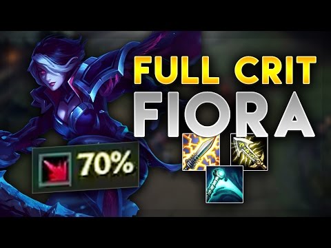 3 SHOT ENTIRE ENEMY TEAM WITH THIS NEW FIORA BUILD! FULL CRIT FIORA TOP - League of Legends