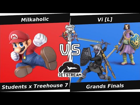 Students x Treehouse 7 Grands Finals - Milkaholic (Mario) Vs. Vi [L] (Link, Hero) - SSBU