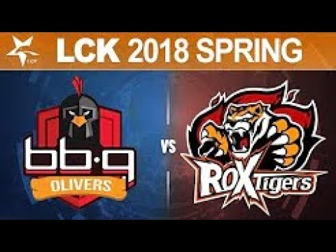 BBQ vs ROX, Game 3   LCK Spring 2018   bbq OLIVERS vs ROX Tigers G3