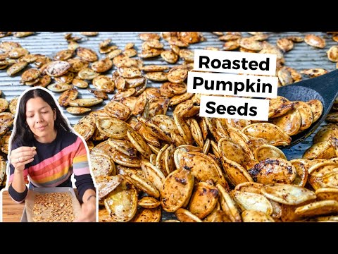 Crispy Roasted Spicy Pumpkin Seeds with Garlic & Soy Sauce