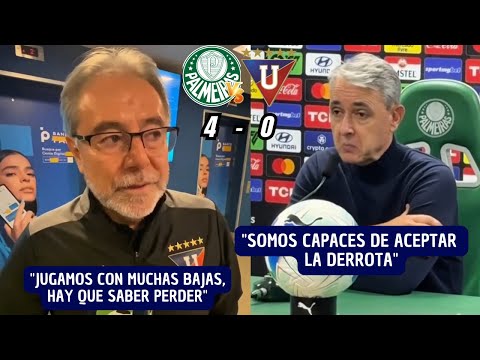 Statements from the President and Manager of Liga de Quito after the defeat against Palmeiras