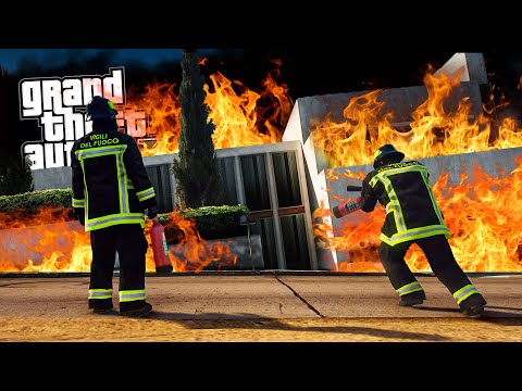 FIREFIGHTERS IN COUPLES! - GTA 5 LSPDFR POLICE ITA 👮‍♀️