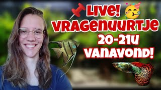 LIVE: 20u Wat zijn jullie AQUARIUM vragen?! //Nickey//