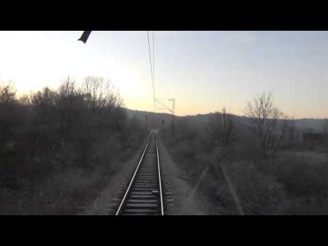 Train Driver's view: railroad in Serbia from Klenje to Ripanj Tunel - SERBIAN RAILWAYS