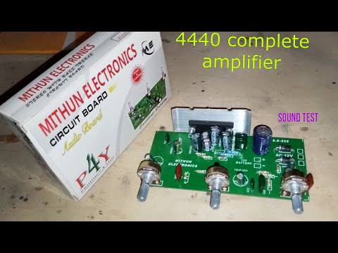 3 volume complete amplifier circuit 4440 Ic