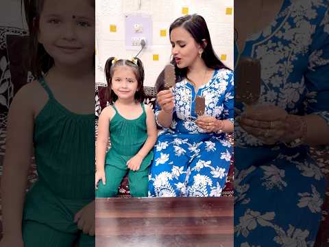 Akshita or mumma ye kese icecream kha rahe the😱😱😂