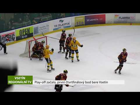 VSETÍN: Play-off začalo, první čtvrtfinálový bod bere Vsetín