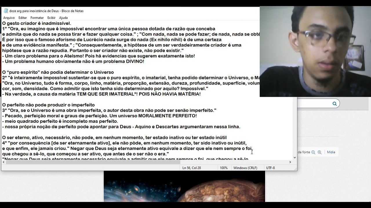 Doze evidências da inexistência de Deus - Deuses e Homens (site) - 1/2 - Analisando cada uma.