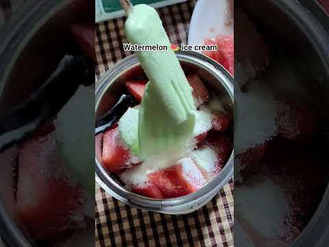 watermelon ice cream #watermelon #icecream #summershorts #viralvideo #food #song #foodpassion