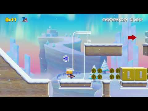 Hammering on thin ice by looygi - Super Mario Maker 2 - No Commentary 1by