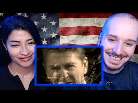 British Couple Reacts to Ronald Reagan Patriotic Speech
