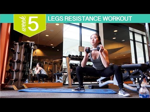 BBG Week 5 Day 1 Leg Workout | Kayla Itsines Bikini Body Guide Review | Healthy Lunch Recipe Idea Video