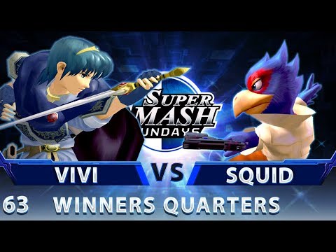 SSS 63 - Vivi (Marth) vs. Squid (Falco) - SSBM Top 16 Winners Quarters - Smash Melee