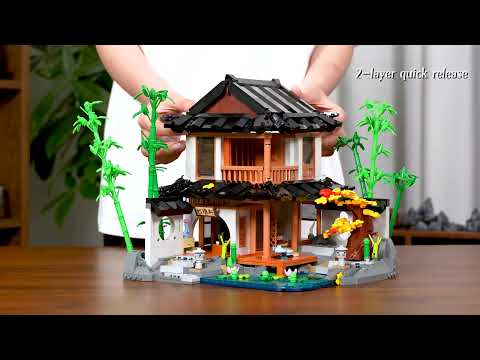 Vidéo Lumibricks Retro House 10009 : Maison en bambou