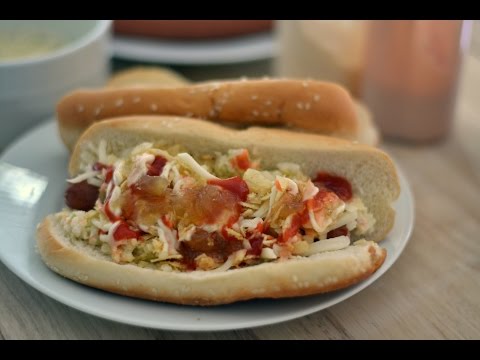 COLOMBIAN HOT DOGS | How To Make Hot Dogs | SyS