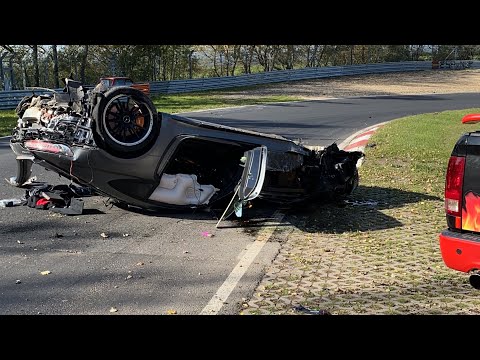 Nurburgring AMG GTR crash.