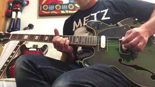 Video thumbnail for Vintage 1960’s Univox Custom Hollowbody Guitar Greenburst 335 Matsumoku Japan by johnnyangel69