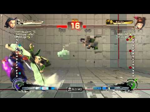 SSF4 AE 2012: rosetukaidesu (Rose) vs jrojro5963 (Juri) - Xbox Live Ranked Match