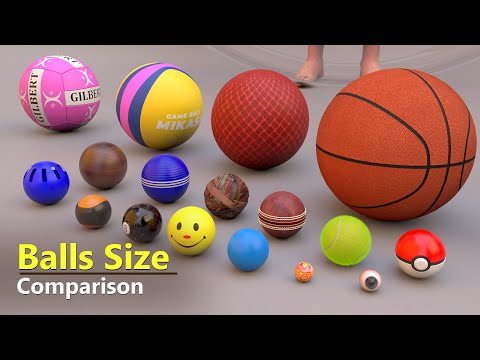 Balls Size Comparison in 3D | Databall
