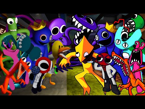 [Chapter 2] Old 3D Rainbow Friends VS New 2D Rainbow Friends Final Ver !!!🎶 (New Yellow Cyan Join)