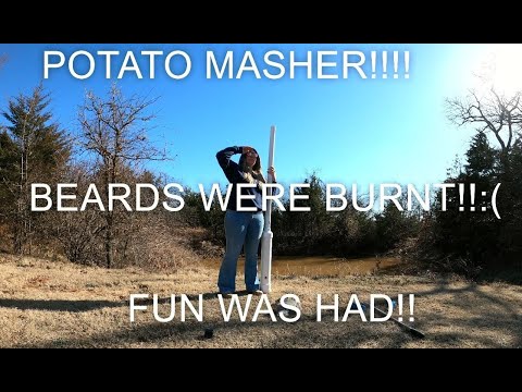 WE BUILT A POTATO LAUNCHER!!!