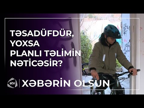 Yeniyetmələrin həyəcan dolu velosiped macərsı