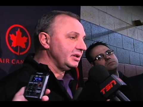 Calgary Flames practice Jan.14, 2011