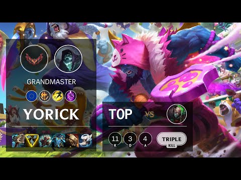 Yorick Top vs Singed - EUW Grandmaster Patch 12.4