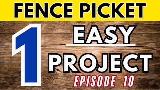 One Fence Picket Woodworking Project: Easy Beginner DIY For Your House