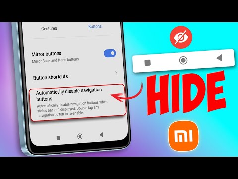 How to Automatically Disable Navigation Buttons on Xiaomi Phone | Hide Navigation Bar in MI Apps