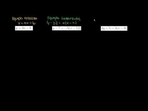 Linear equations in standard form