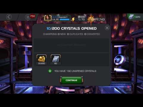 200X Arena crystal opening