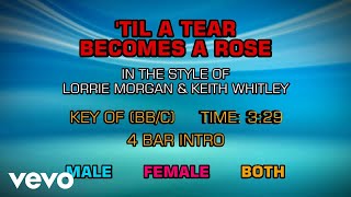Lorrie Morgan &amp; Keith Whitley - Till A Tear Becomes A Rose (Karaoke)