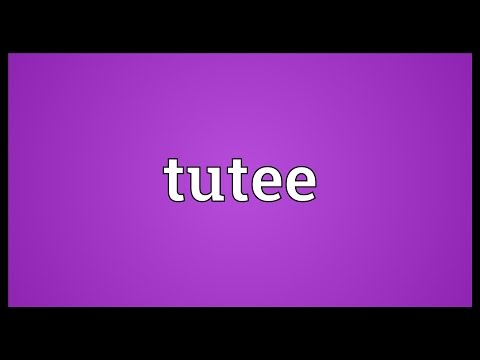 Tutee Meaning