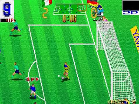 Football Champ / Hat Trick Hero - Arcade 1990/1992 - Final Game: Italy vs Germany !!
