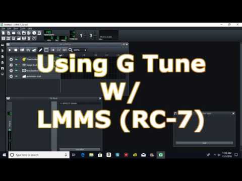 Using G Tune W LMMS 1.2.0 (RC 7)