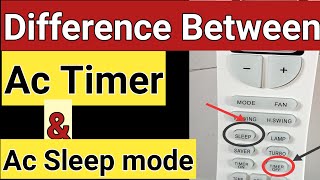 How to use timer and sleep mode in your ac!! Ac Technical!!