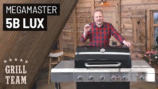 Megamaster 5B Lux | Gasgrill mit viel V2A, großem Rost und Zubehör inklusive | Vorstellung & Test