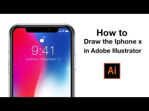 How to draw Iphone X|Adobe Illustrator tutorial