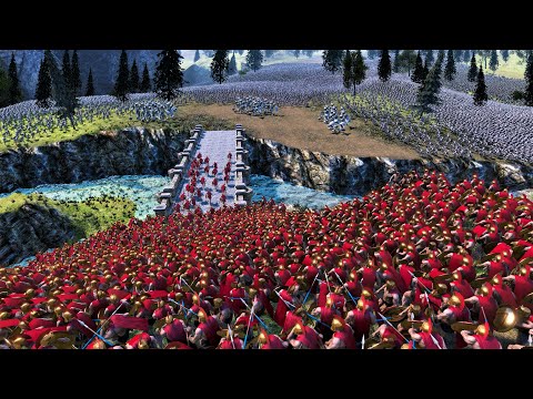 Spartans, Romans, WildMan, & Persians Defend Castle From Orcs, Dwarfs, Giant Ogres, & Giant Cyclops